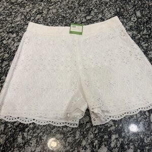 Kate Spade Chic White Eyelet Shorts